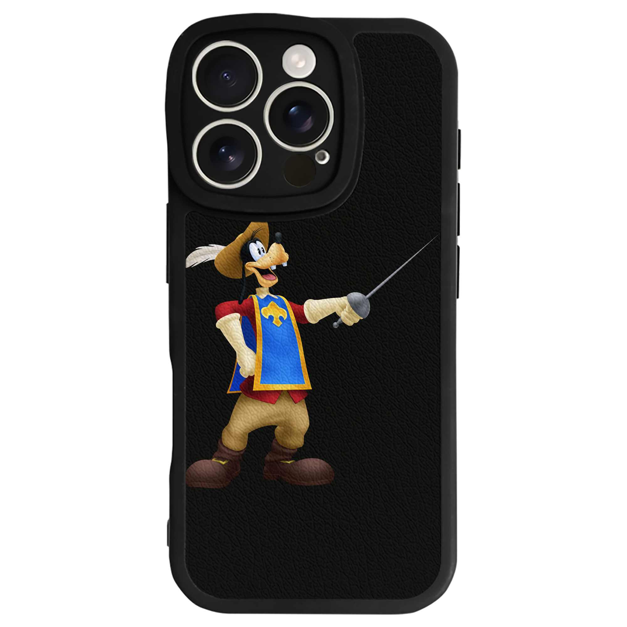 （画像用） ミッキーマウス Mickey Mouse 【iPhone 16シリーズ対応】シリコンスマホケース（レザー調） 材質：シリコン